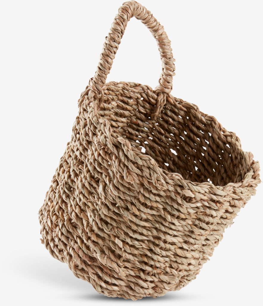 Basket INGVER W14xLx14xH13cm f/hanging natural - JYSK