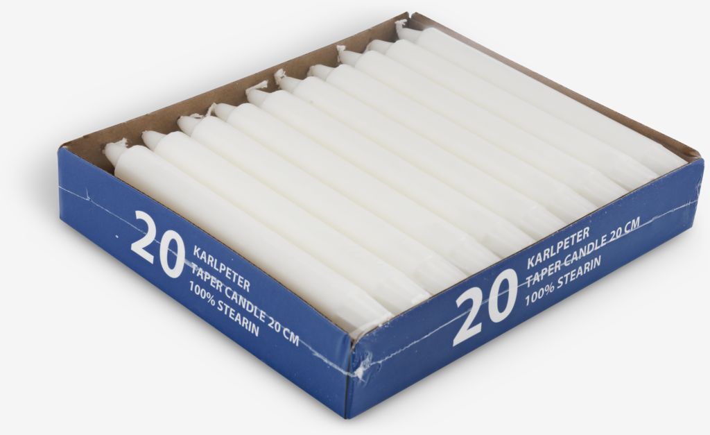 Taper candle KARLPETER H20cm pack of 20 - JYSK