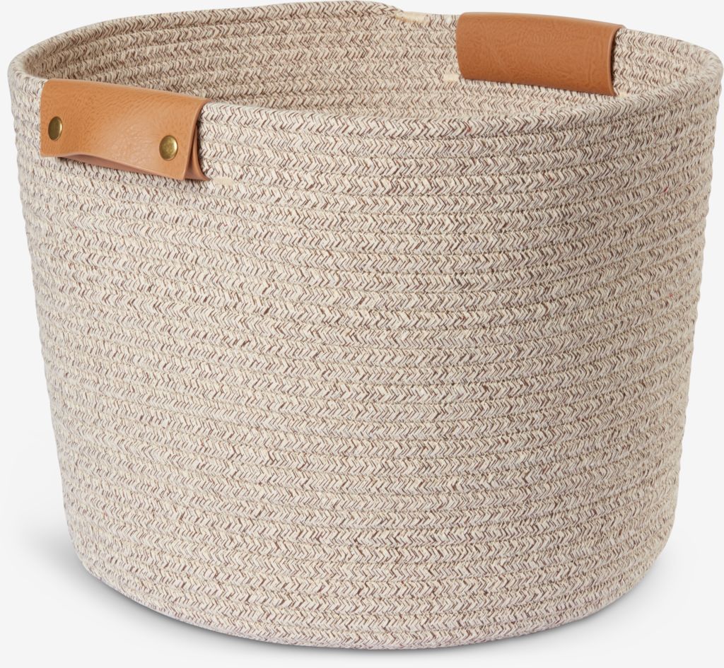 Basket KARLJOHAN W38xL38xH28cm grey - JYSK