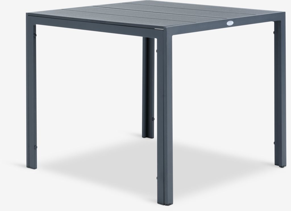 Garden table MADERUP W90xL90 black - JYSK
