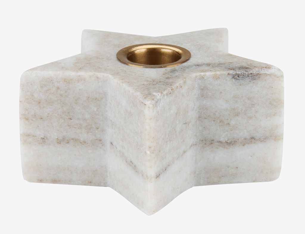 Candle holder RUTILKVARTS D10xH5cm - JYSK