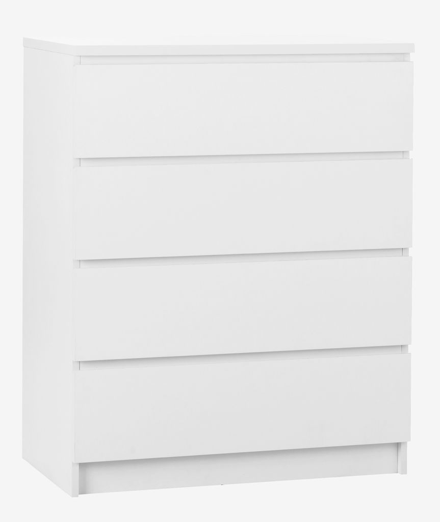 4 drawer chest LIMFJORDEN white - JYSK