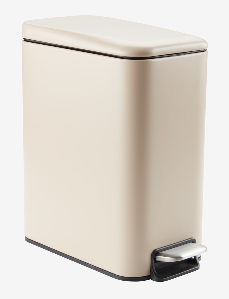 Pedal bin ULLATTI 5L with soft close beige - JYSK