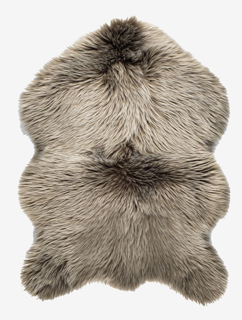 Faux lambskin TAKS 60x90 light brown - JYSK