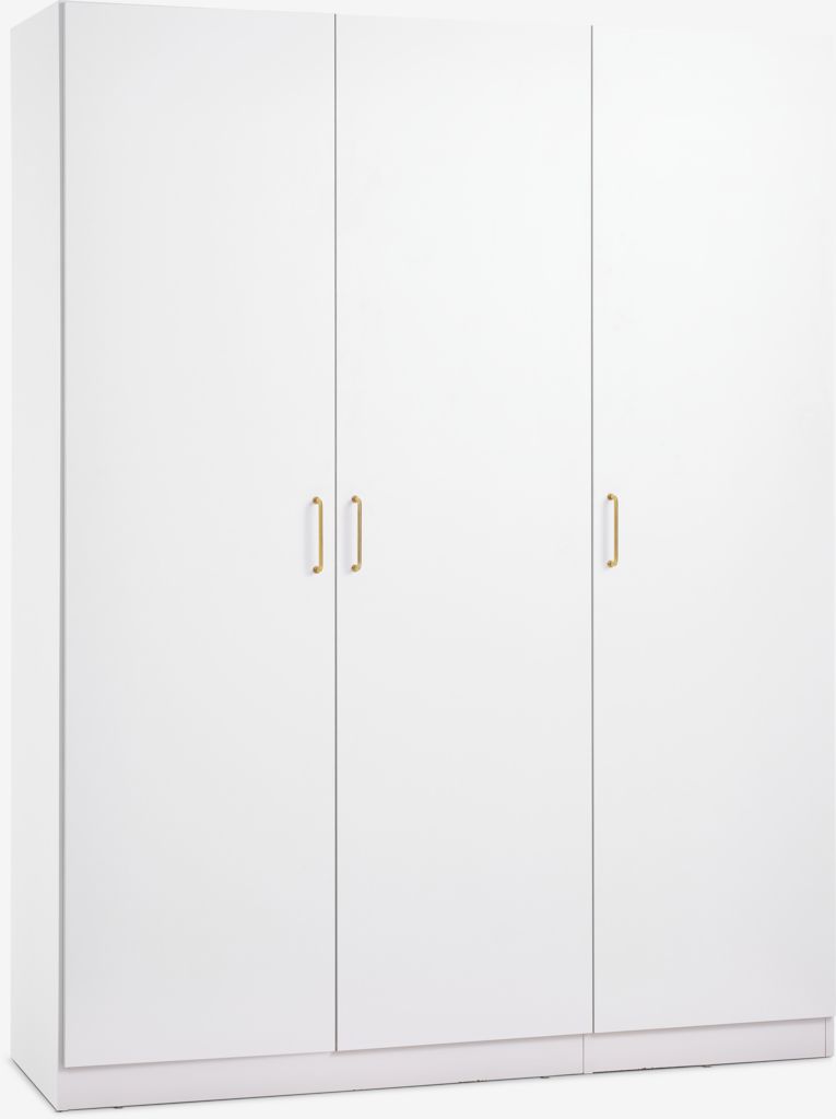 Wardrobe VIBY 150x200 3 doors white - JYSK