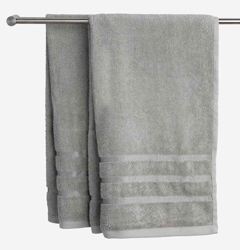 Hand towel YSBY 50x90 light grey - JYSK