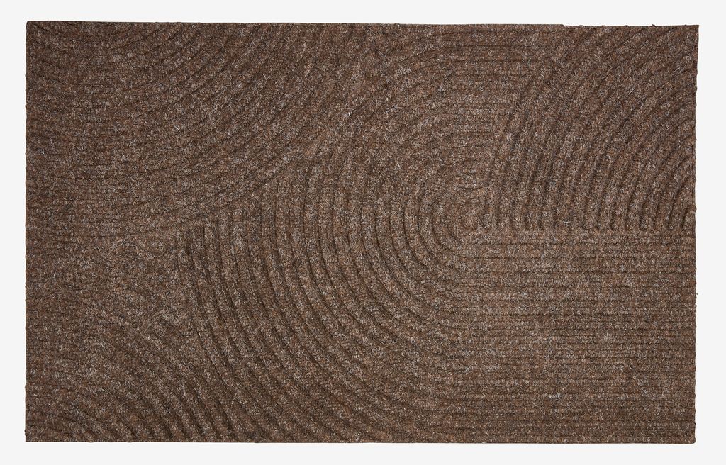 Doormat JORDSKOLM 50x80x0.7 brown/beige - JYSK