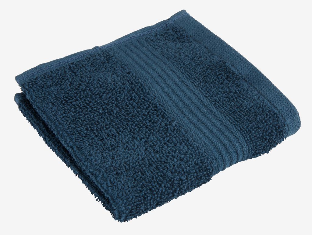 Face cloth KARLSTAD 28x30 navy KRONBORG - JYSK