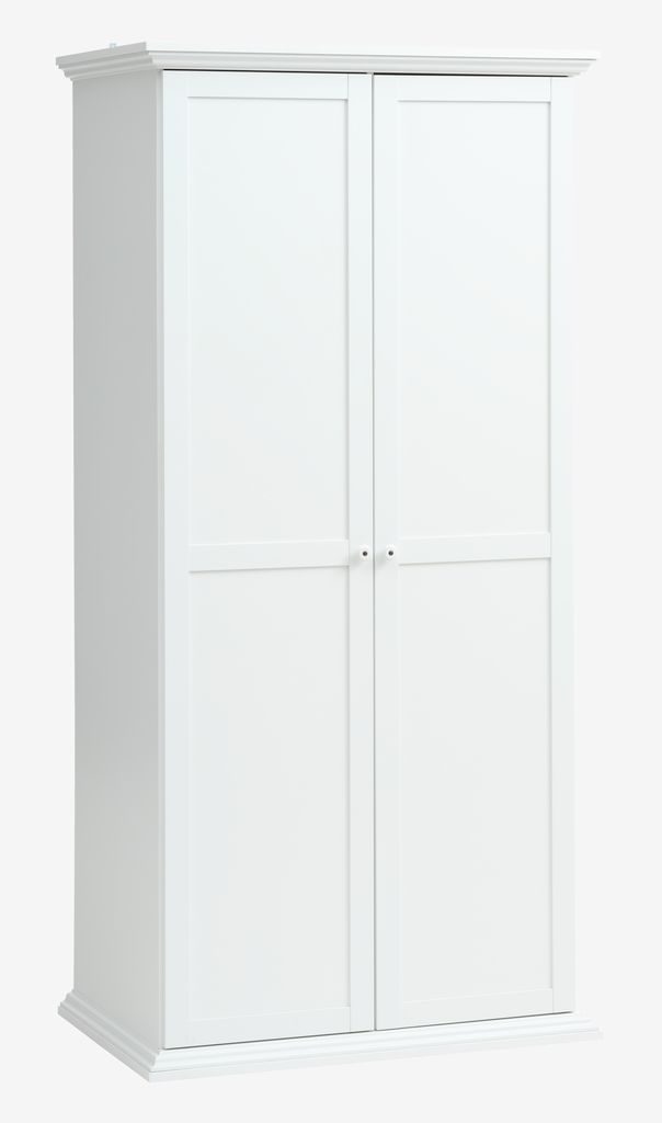 Wardrobe FREDENSBORG 96x200 white - JYSK