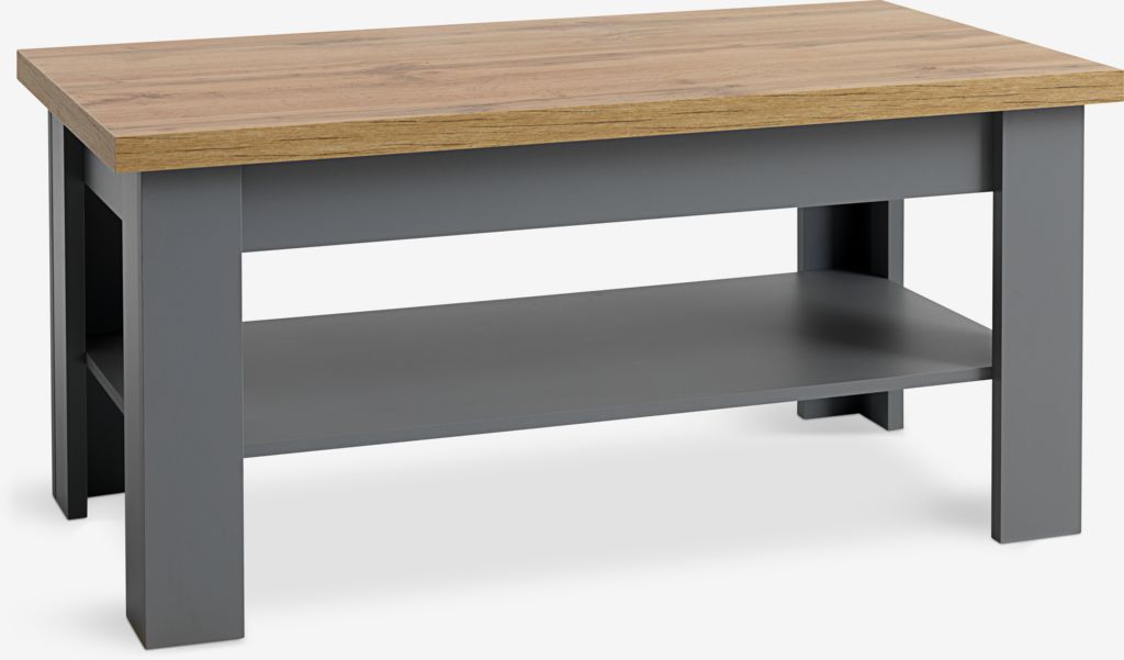 Coffee table MARKSKEL 60x110 grey/oak - JYSK
