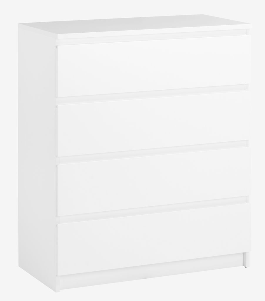 4 drawer chest TANGBJERG white - JYSK