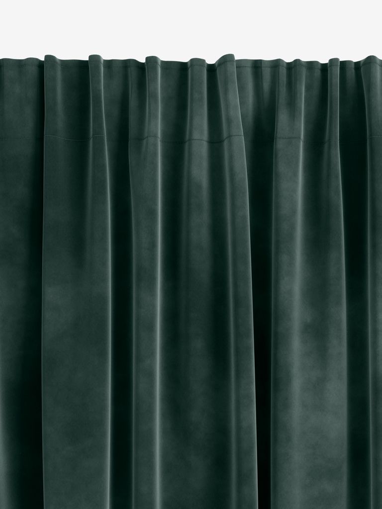 Curtain AUSTRA 1x140x300 velvet green - JYSK