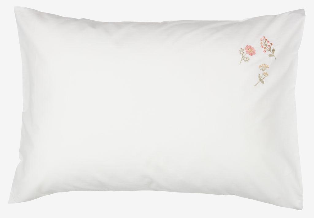 Pillowcase MAJ 50x70/75 white/rose - JYSK