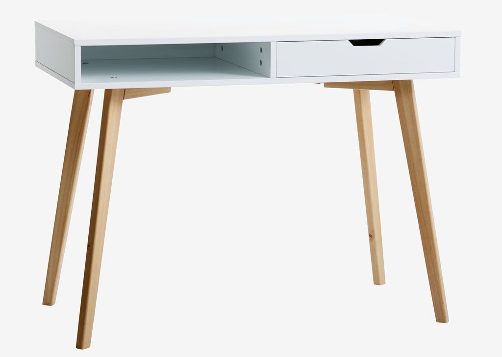 Desk TAMHOLT 50x100 white/natural - JYSK