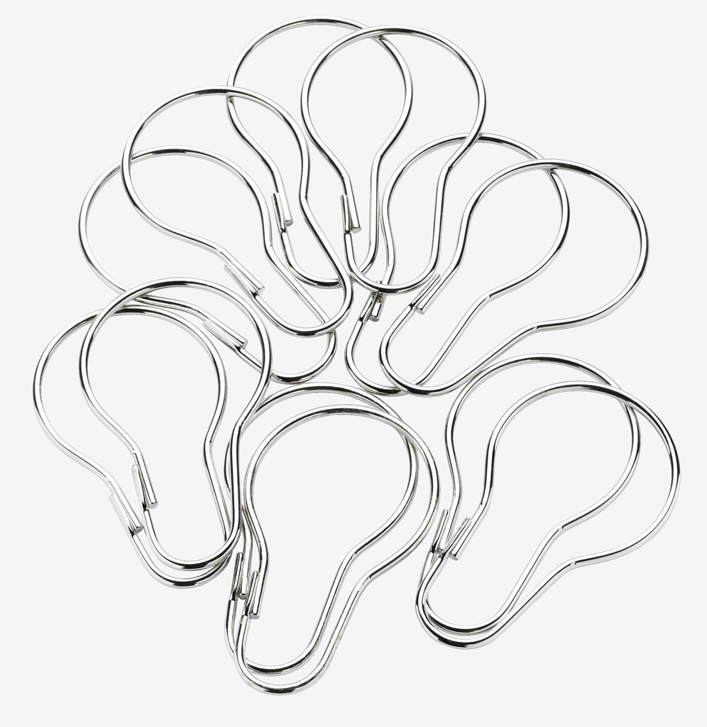 Shower curtain rings VARA pack of 12 - JYSK