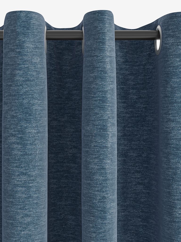 Curtain NESVATN 1x140x300 chenille navy - JYSK