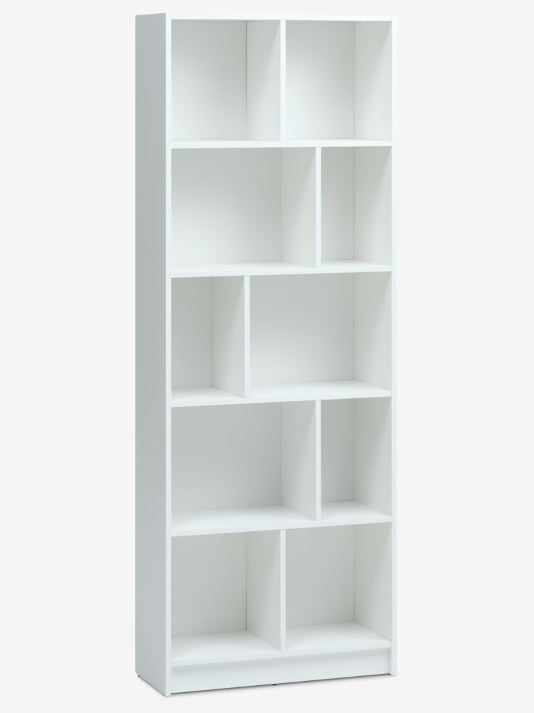 Bookcase MOSBJERG 10 shelves white - JYSK
