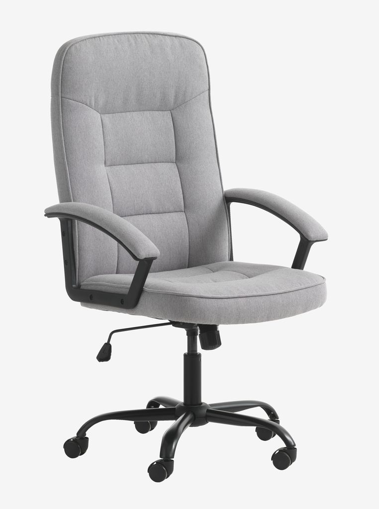 Office chair SKODSBORG grey fabric/black - JYSK