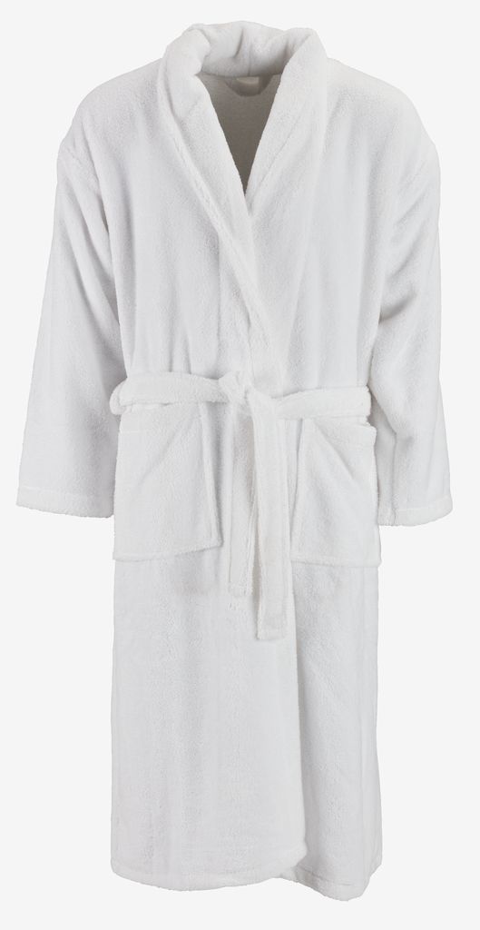 Bathrobe Micro Terry STIGEN S/M white KRONBORG - JYSK