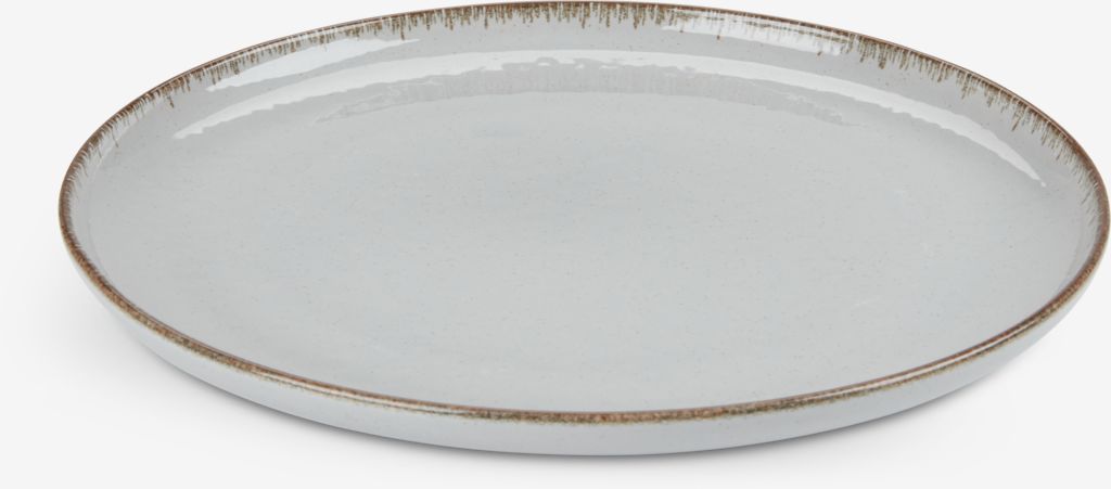 Plate FERDUS D27cm porcelain grey - JYSK