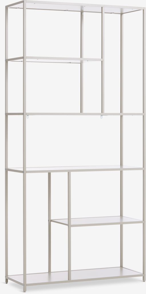 Shelving unit RUDERSDAL 7 shelves beige - JYSK