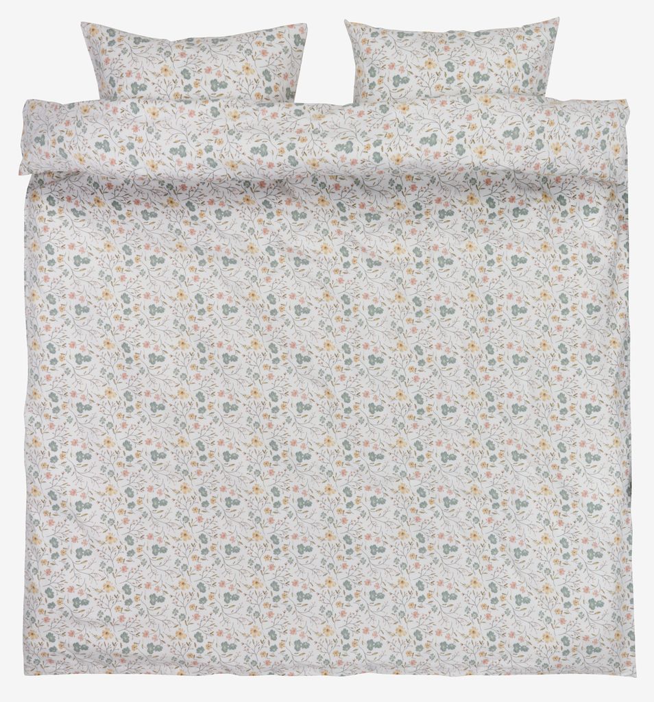 Flannel duvet cover set ERIKA Double multi - JYSK