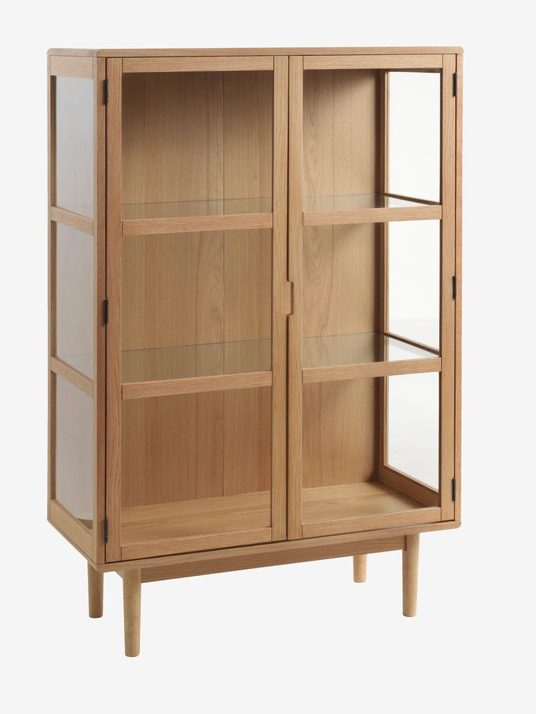 Display cabinet LANGELINIE 2 doors oak - JYSK