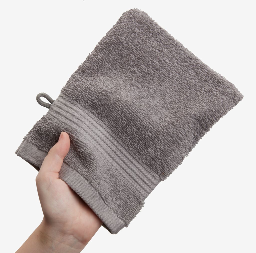 Wash glove KARLSTAD 15x20 grey - JYSK