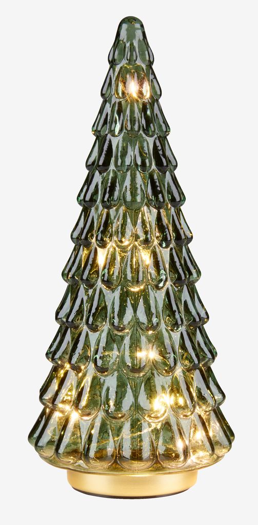 Christmas tree MODGUNN glass H26cm with timer - JYSK