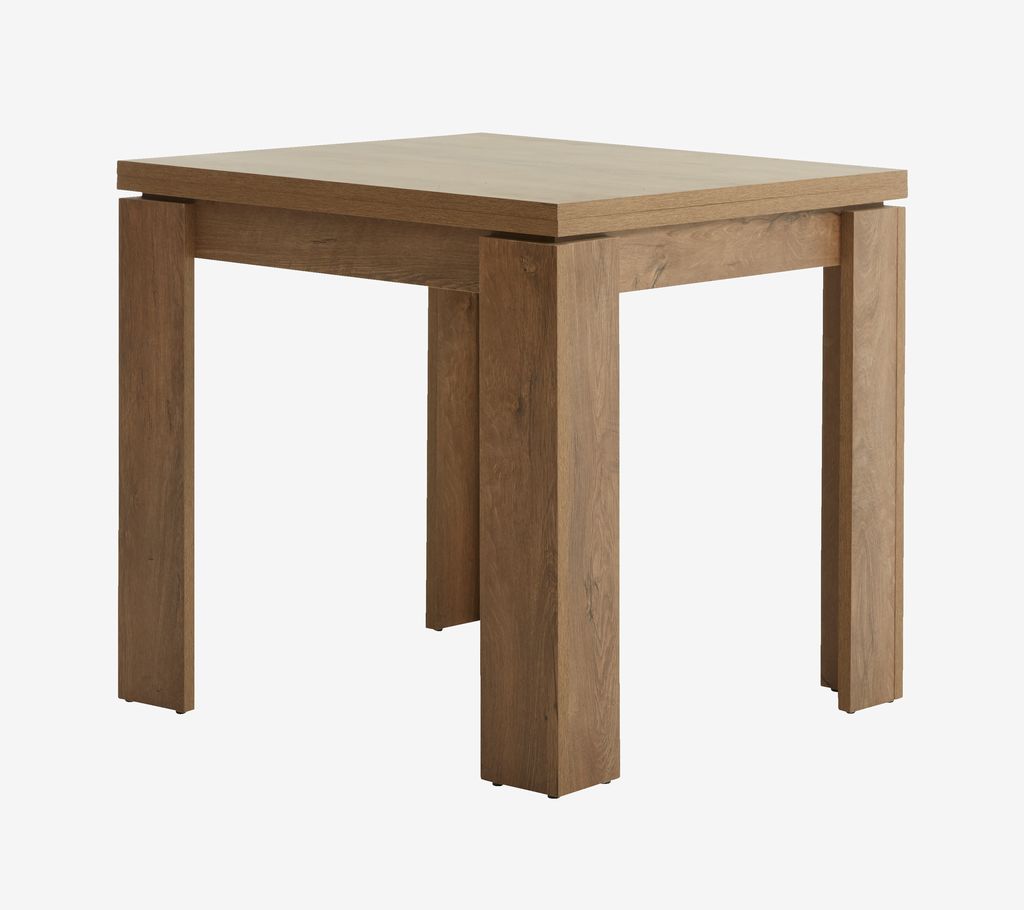 Dining table VEDDE 80x80/160 wild oak colour - JYSK