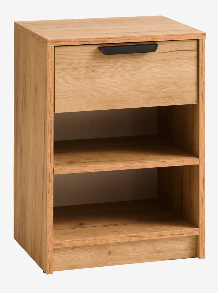 Bedside table JENSLEV 1 drawer oak - JYSK