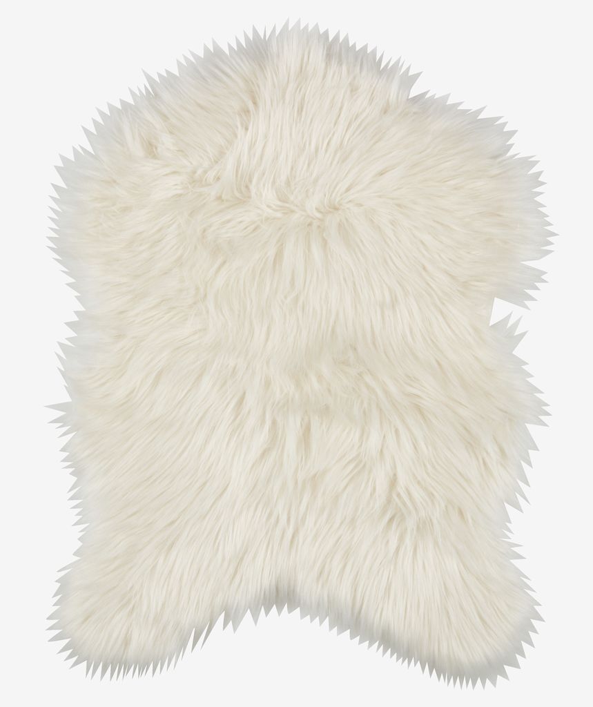Faux lambskin BALSAMIN 50x70 white - JYSK