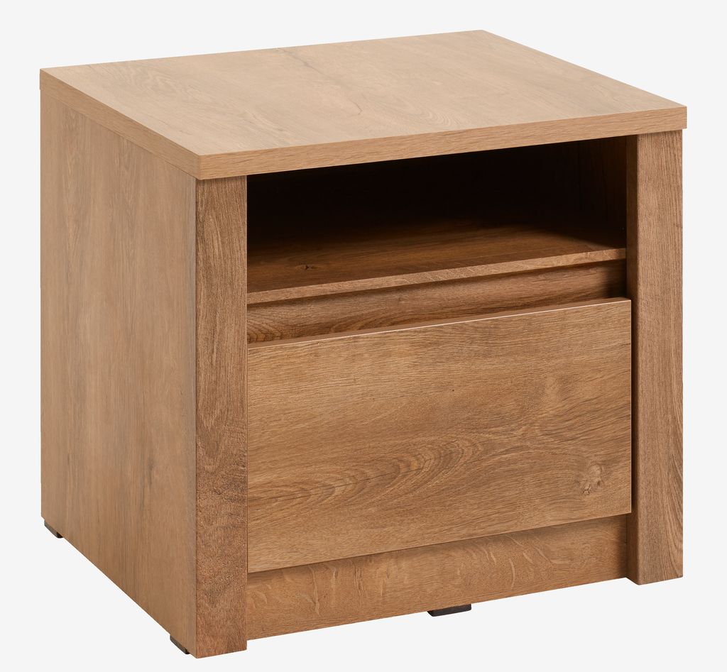 Bedside table VEDDE 1 drawer wild oak - JYSK