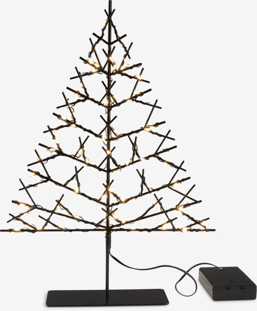 LED light tree GILLING W6xL24xH33cm with 70LED w/timer - JYSK