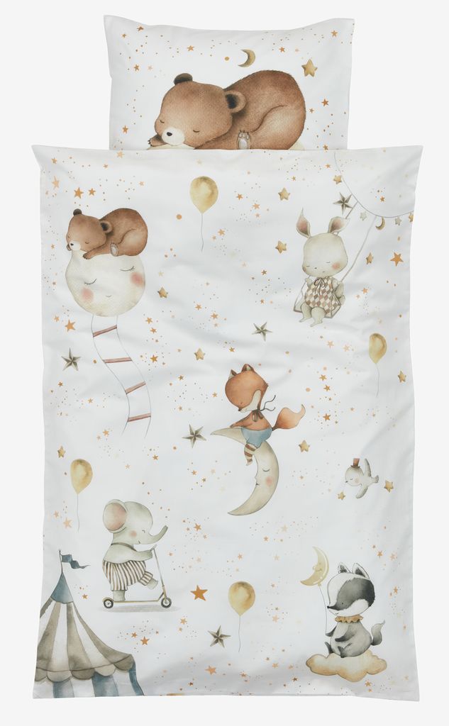 Baby duvet cover set EVY 70x100 white - JYSK