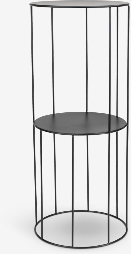 Pedestal PELLE D25xH60cm black - JYSK