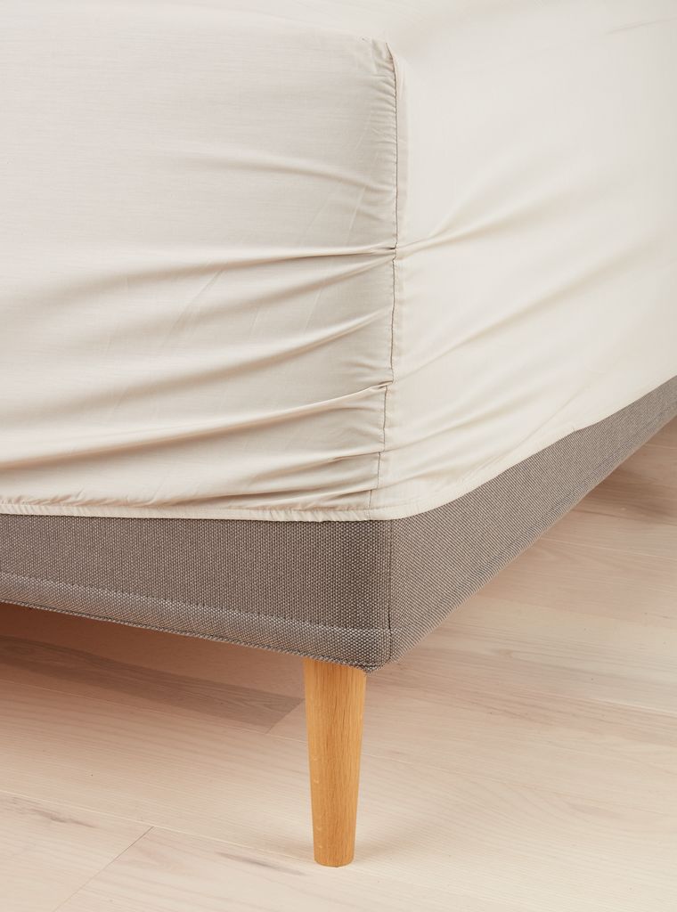 Fitted sheet VIVIAN Single beige - JYSK