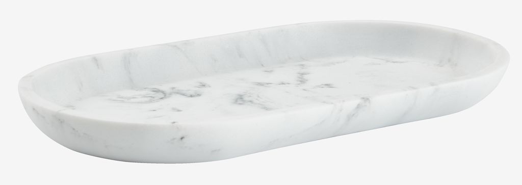 Tray BERGHEM 14x25x3cm marble effect - JYSK