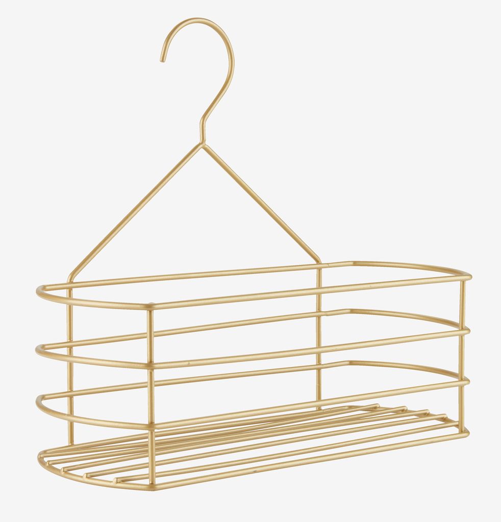 Shelf ALSTER W12xH27cm brass - JYSK