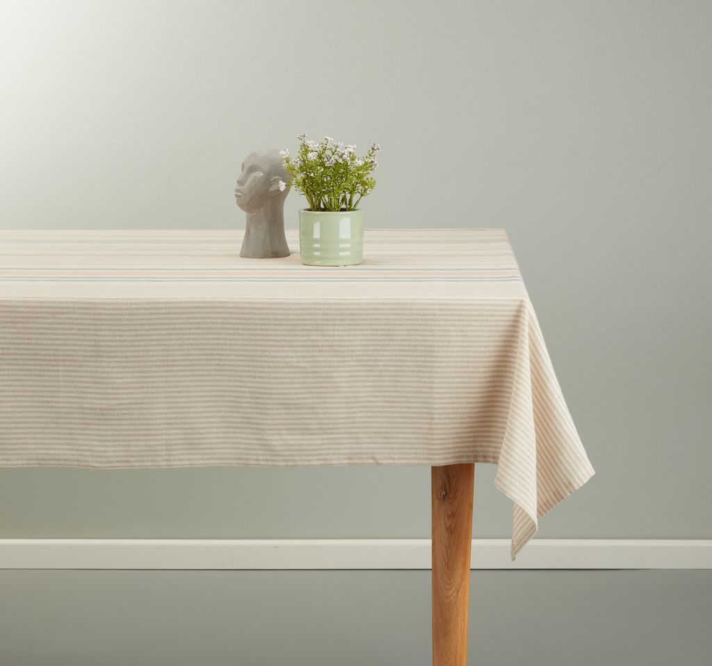 Tablecloth BUSKVIKKE 140x240 beige SDP - JYSK