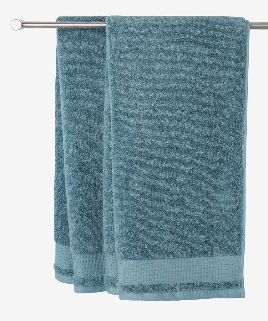 Hand towel NORA 50x100 dusty blue - JYSK