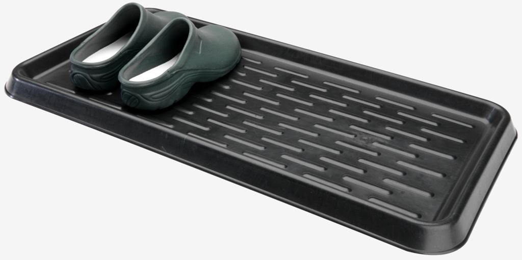 Shoe tray FRYNSEEG 38x75x3 black - JYSK