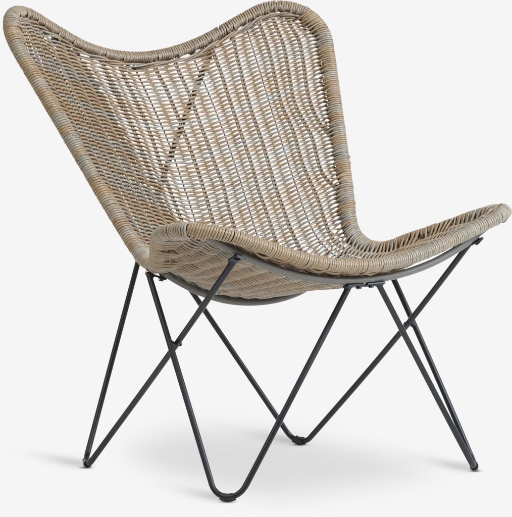 Lounge chair VALLESTRUP natural - JYSK