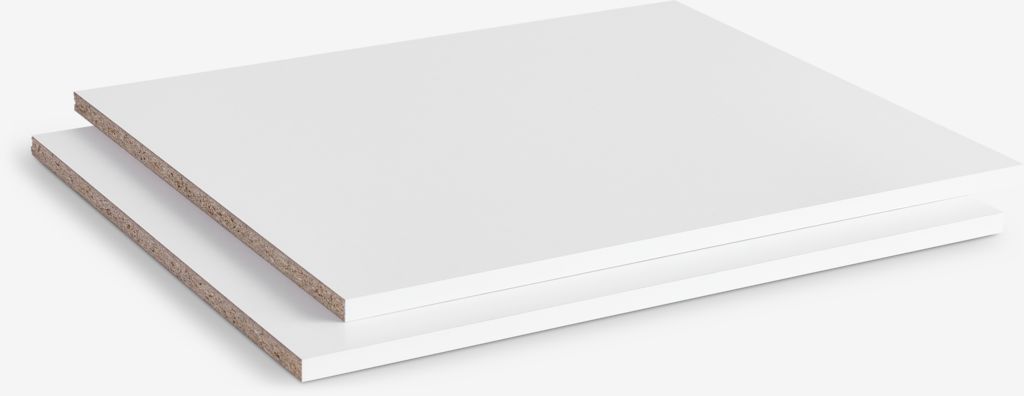 Shelves f/ ODDER/LIMFJORDEN 2 doors 2pcs/pk white - JYSK