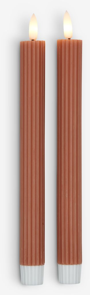 LED candle HOLME H25 w/6H timer pack of 2 - JYSK