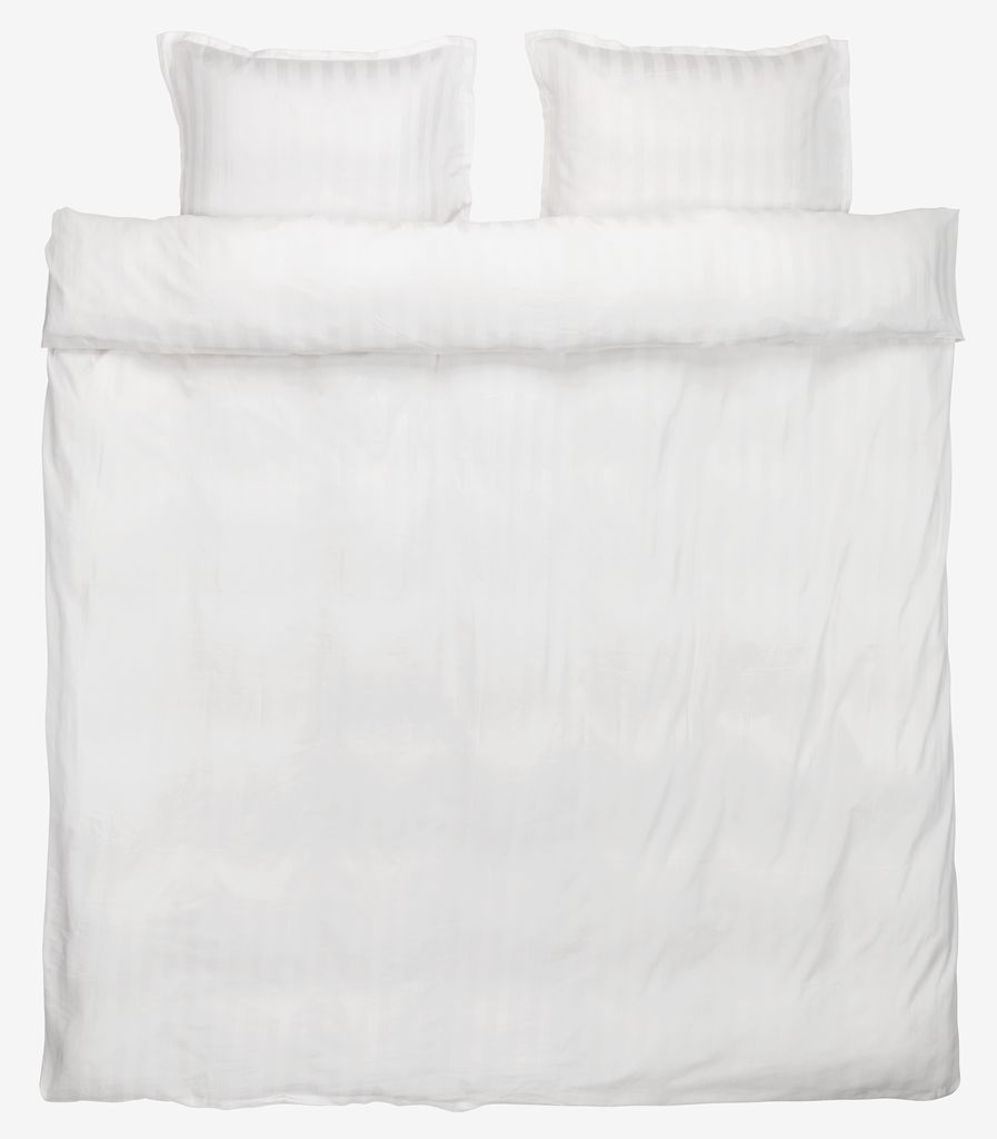 Sateen duvet cover set NELL Double white - JYSK