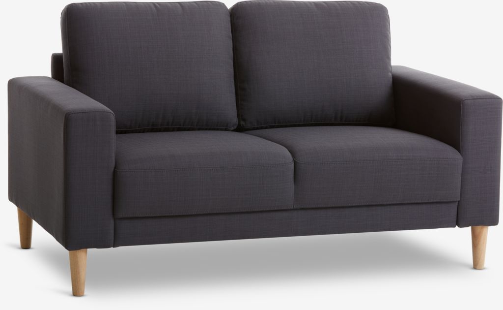 Sofa EGENSE 2 seater dark grey fabric - JYSK