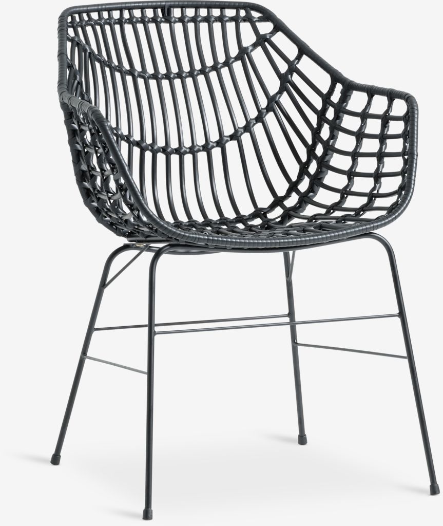 Garden chair ILDERHUSE black - JYSK