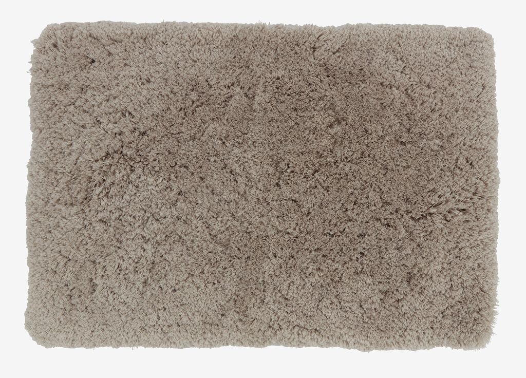 Bath mat SANDVIKEN 60x90cm beige microfibre KRONBORG - JYSK