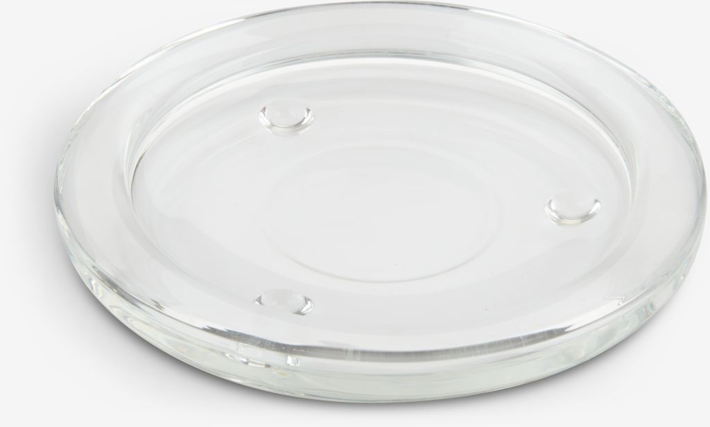 Glass plate GEORG D11cm f/candles - JYSK